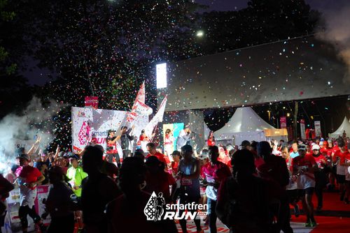 Race photo from Smartfren Run 2024