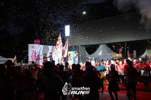 Race photo from Smartfren Run 2024