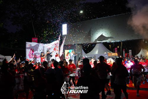 Race photo from Smartfren Run 2024