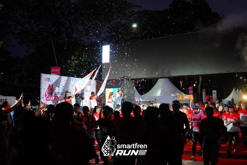 Race photo from Smartfren Run 2024