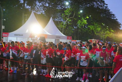 Race photo from Smartfren Run 2024