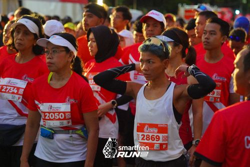 Race photo from Smartfren Run 2024