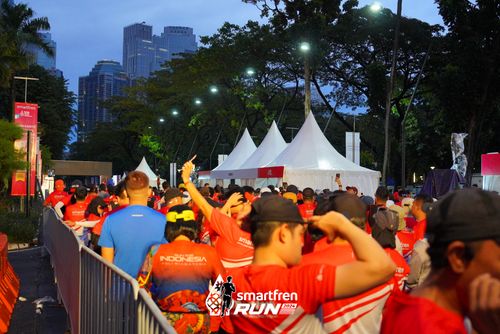 Race photo from Smartfren Run 2024