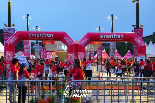 Race photo from Smartfren Run 2024