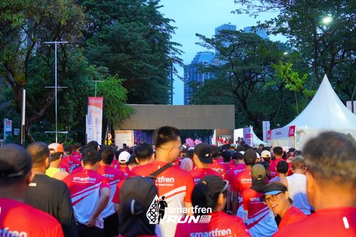 Race photo from Smartfren Run 2024