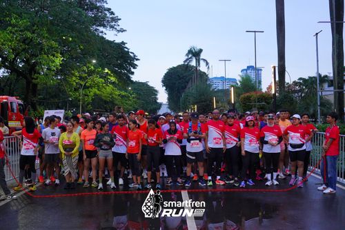 Race photo from Smartfren Run 2024
