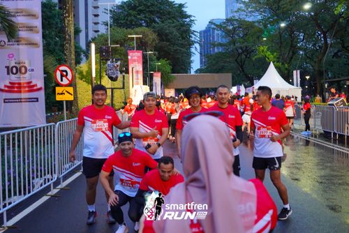 Race photo from Smartfren Run 2024