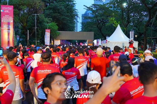 Race photo from Smartfren Run 2024