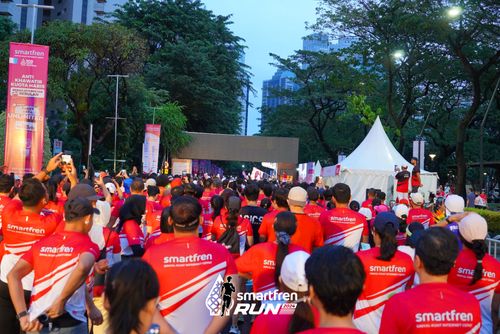 Race photo from Smartfren Run 2024