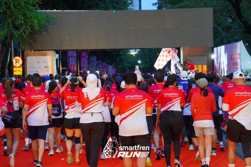 Race photo from Smartfren Run 2024