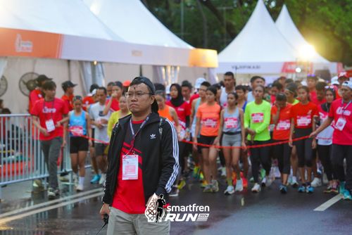 Race photo from Smartfren Run 2024