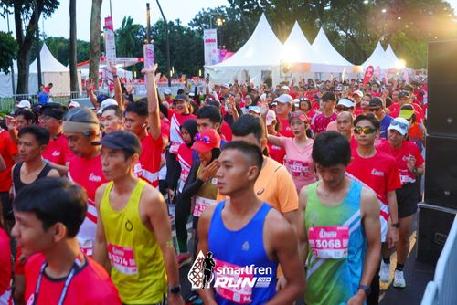 Race photo from Smartfren Run 2024