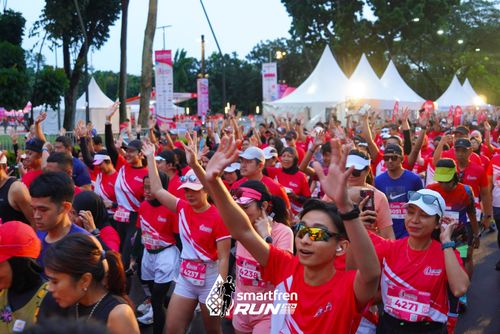 Race photo from Smartfren Run 2024