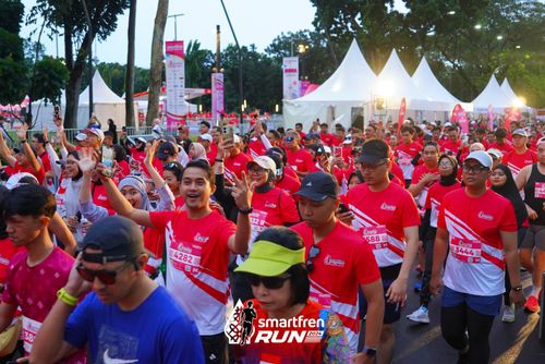 Race photo from Smartfren Run 2024