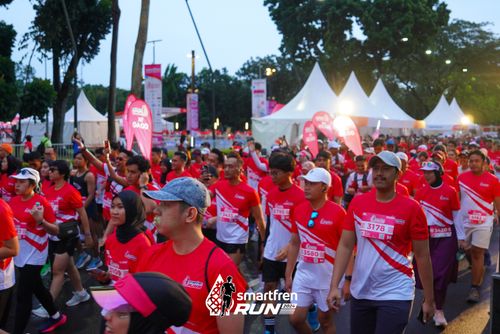 Race photo from Smartfren Run 2024