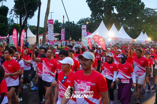Race photo from Smartfren Run 2024