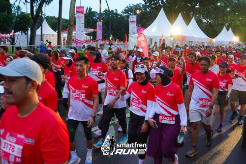 Race photo from Smartfren Run 2024