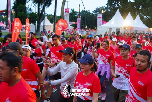 Race photo from Smartfren Run 2024
