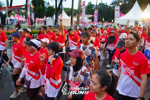 Race photo from Smartfren Run 2024