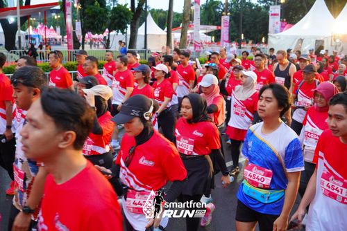Race photo from Smartfren Run 2024