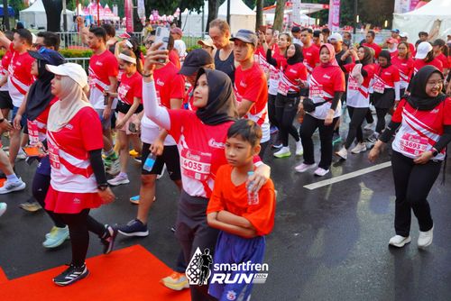 Race photo from Smartfren Run 2024