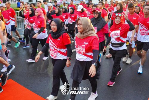 Race photo from Smartfren Run 2024