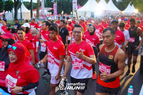 Race photo from Smartfren Run 2024