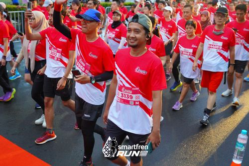 Race photo from Smartfren Run 2024