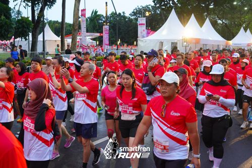 Race photo from Smartfren Run 2024