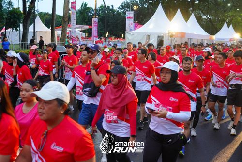 Race photo from Smartfren Run 2024