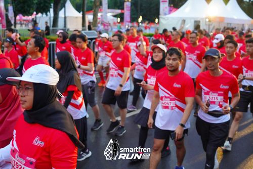 Race photo from Smartfren Run 2024