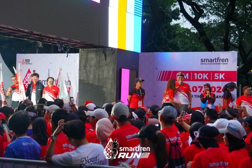 Race photo from Smartfren Run 2024