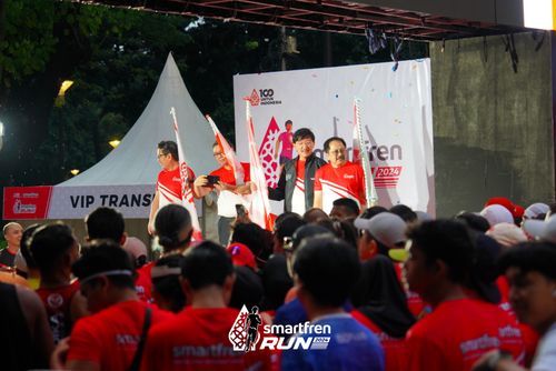 Race photo from Smartfren Run 2024