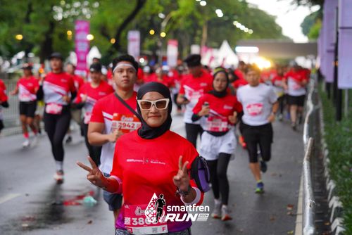 Race photo from Smartfren Run 2024