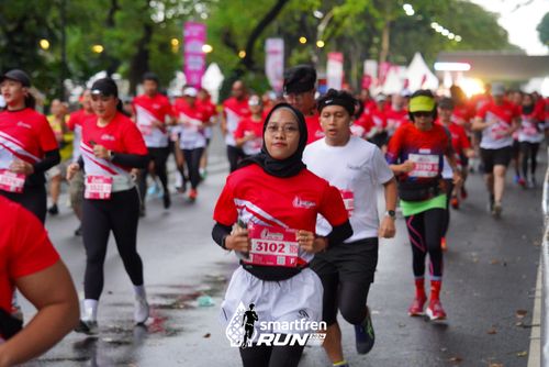 Race photo from Smartfren Run 2024