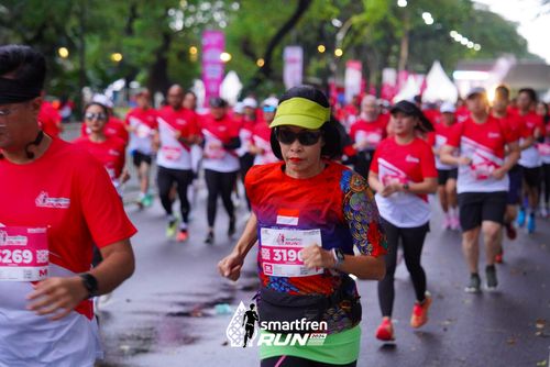 Race photo from Smartfren Run 2024