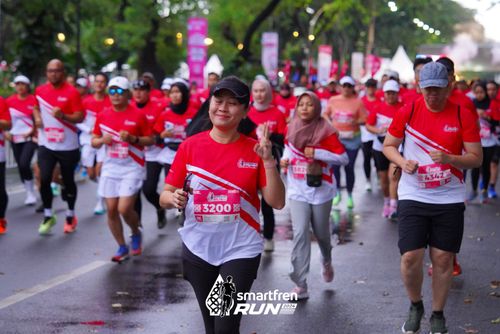 Race photo from Smartfren Run 2024