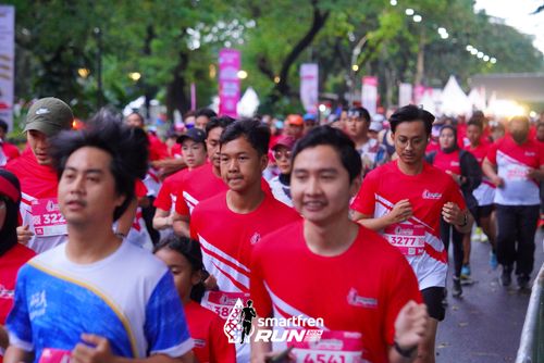 Race photo from Smartfren Run 2024