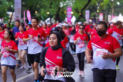 Race photo from Smartfren Run 2024