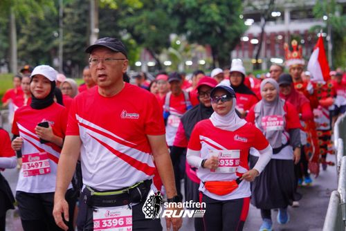 Race photo from Smartfren Run 2024
