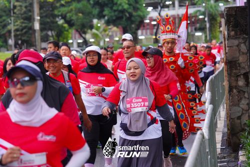 Race photo from Smartfren Run 2024