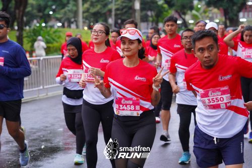 Race photo from Smartfren Run 2024
