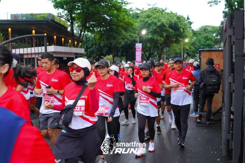 Race photo from Smartfren Run 2024