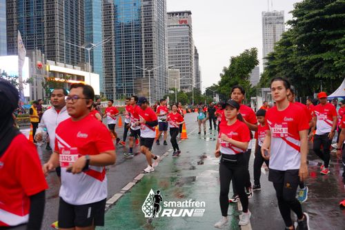 Race photo from Smartfren Run 2024