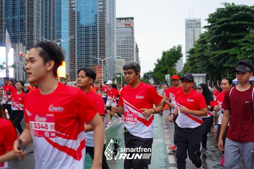Race photo from Smartfren Run 2024