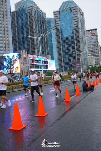 Race photo from Smartfren Run 2024
