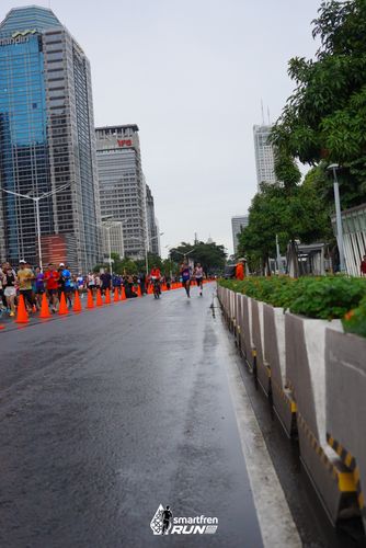 Race photo from Smartfren Run 2024
