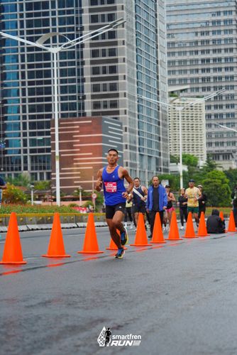 Race photo from Smartfren Run 2024