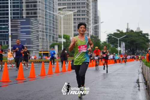 Race photo from Smartfren Run 2024