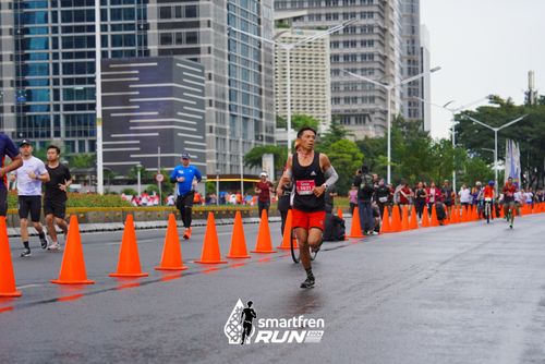 Race photo from Smartfren Run 2024